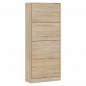 Preview: Schuhschrank Sonoma-Eiche 63x24x147 cm Holzwerkstoff