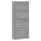 Preview: Schuhschrank Grau Sonoma 63x24x147 cm Holzwerkstoff