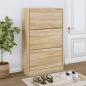 Preview: ARDEBO.de - Schuhschrank Sonoma-Eiche 63x24x103 cm Holzwerkstoff