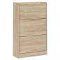 Preview: Schuhschrank Sonoma-Eiche 63x24x103 cm Holzwerkstoff