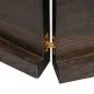 Preview: Tischplatte 120x40x(2-4) cm Massivholz Behandelt Baumkante