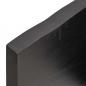 Preview: Tischplatte 120x40x(2-4) cm Massivholz Behandelt Baumkante