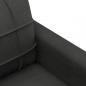 Preview: 3-Sitzer-Sofa Schwarz 180 cm Stoff