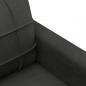 Preview: 2-Sitzer-Sofa Schwarz 140 cm Stoff