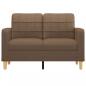 Preview: 2-Sitzer-Sofa Braun 120 cm Stoff