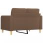 Preview: 2-Sitzer-Sofa Braun 120 cm Stoff