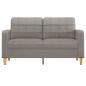 Preview: 2-Sitzer-Sofa Taupe 140 cm Stoff