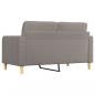 Preview: 2-Sitzer-Sofa Taupe 140 cm Stoff