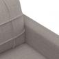 Preview: 2-Sitzer-Sofa Taupe 140 cm Stoff