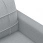 Preview: 2-Sitzer-Sofa Hellgrau 140 cm Stoff