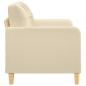 Preview: 2-Sitzer-Sofa Creme 120 cm Stoff