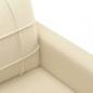 Preview: 2-Sitzer-Sofa Creme 120 cm Stoff