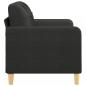 Preview: 2-Sitzer-Sofa Schwarz 120 cm Stoff