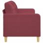 Preview: 3-Sitzer-Sofa Weinrot 180 cm Stoff