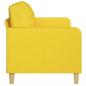 Preview: 3-Sitzer-Sofa Hellgelb 180 cm Stoff