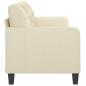 Preview: 3-Sitzer-Sofa Creme 180 cm Kunstleder