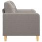 Preview: 2-Sitzer-Sofa Taupe 120 cm Stoff