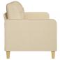 Preview: 3-Sitzer-Sofa Creme 180 cm Stoff