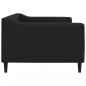 Preview: Tagesbett Schwarz 90x200 cm Stoff