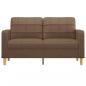 Preview: 2-Sitzer-Sofa Braun 140 cm Stoff