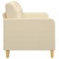 Preview: 2-Sitzer-Sofa Creme 140 cm Stoff