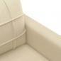 Preview: 2-Sitzer-Sofa Creme 140 cm Stoff