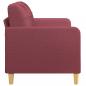 Preview: 2-Sitzer-Sofa Weinrot 140 cm Stoff