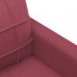 Preview: 2-Sitzer-Sofa Weinrot 140 cm Stoff