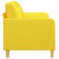 Preview: 2-Sitzer-Sofa Hellgelb 140 cm Stoff