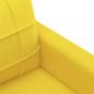 Preview: 2-Sitzer-Sofa Hellgelb 140 cm Stoff