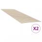 Preview: ARDEBO.de - Lattenroste mit 48 Latten 2 Stk. 80x200 cm