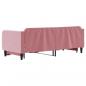 Preview: Tagesbett Ausziehbar Rosa 80x200 cm Samt