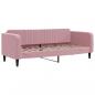 Preview: Tagesbett Ausziehbar Rosa 80x200 cm Samt