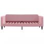 Preview: Tagesbett Ausziehbar Rosa 80x200 cm Samt