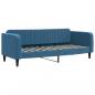 Preview: Tagesbett Ausziehbar Blau 80x200 cm Samt