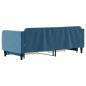 Preview: Tagesbett Ausziehbar mit Schubladen Blau 80x200 cm Samt