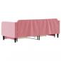 Preview: Tagesbett Ausziehbar mit Schubladen Rosa 80x200 cm Samt