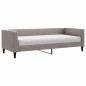 Preview: Tagesbett mit Matratze Taupe 80x200 cm Stoff