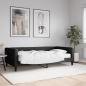 Preview: ARDEBO.de - Tagesbett mit Matratze Schwarz 100x200 cm Stoff