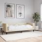 Preview: ARDEBO.de - Tagesbett mit Matratze Creme 80x200 cm Stoff