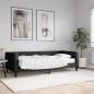 Preview: ARDEBO.de - Tagesbett mit Matratze Schwarz 90x200 cm Stoff