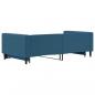 Preview: Tagesbett Ausziehbar Blau 100x200 cm Samt