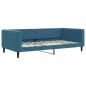 Preview: Tagesbett Ausziehbar Blau 100x200 cm Samt