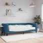 Preview: ARDEBO.de - Tagesbett mit Matratze Blau 100x200 cm Samt