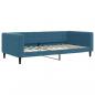 Preview: Tagesbett mit Matratze Blau 100x200 cm Samt