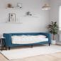 Preview: ARDEBO.de - Tagesbett mit Matratze Blau 80x200 cm Samt