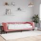 Preview: ARDEBO.de - Tagesbett mit Matratze Rosa 80x200 cm Samt