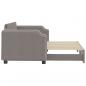 Preview: Tagesbett Ausziehbar Taupe 80x200 cm Stoff