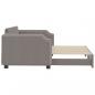 Preview: Tagesbett Ausziehbar Taupe 90x200 cm Stoff