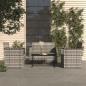 Preview: ARDEBO.de - 4-tlg. Garten-Lounge-Set mit Kissen Poly Rattan Grau